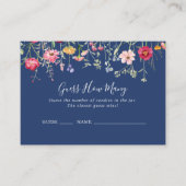 Visite Boho Fleur sauvage Devine Combien De Carte De Jeu (Devant)