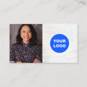 Visite Bois blanc Ajouter un Carte photo de logo (Devant)