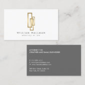 Visite Boîtes d'or Professionnellement Élégant Carte de v (Devant / Derrière)