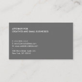 Visite Boîtes d'or Professionnellement Élégant Carte de v (Dos)