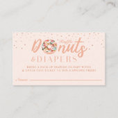 Visite Boîtier de Baby shower de carte à puce Donuts & Di (Devant)