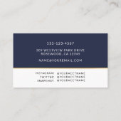 Visite Boîtier de la carte de nom photo de la graduation (Dos)