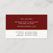 Visite Boîtier de la carte de nom photo de la graduation (Dos)