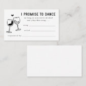 Visite Boîtier d'invitation de la carte de demande de cha (Devant / Derrière)