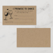 Visite Boîtier d'invitation de la carte de demande de cha (Devant / Derrière)