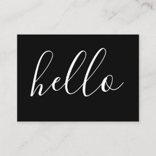 Visite BONJOUR carte de commentaire