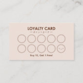 Visite Boulangerie Carte de fidélité client Cupcake Choco (Dos)