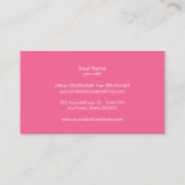 Visite Boulangerie Cupcake Faux Linge noir Carte de visit (Dos)