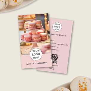 Visite Boulangerie logo personnalisé Photo QR Carte de vi