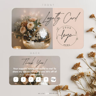 Visite Boule Disco   Boho Florals   Carte de fidélité