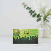 Visite Boule Disco -DJ Carte de visite-green (Debout devant)
