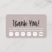 Visite Boule Disco | Fleurs Boho | Carte de fidélité (Dos)