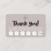 Visite Boule Disco | Fleurs | Esthétique | Carte de fidél (Dos)