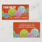 Visite Boules d'art pop de fil tricot crochet carte (Devant / Derrière)