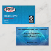 Visite Bout propre un de la carte MVP de geeks (Devant / Derrière)