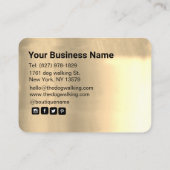 Visite Boutique de luxe Black Gold Fournitures Carte de v (Dos)