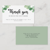 Visite Boutique Merci Carte de réduction Boutique Eucalyp (Devant / Derrière)