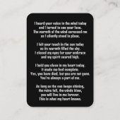 Visite Boxer carte de poche Memorial (Dos)