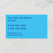 Visite Bright neon zebra rayonne attention carte de visit (Dos)