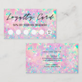 Visite brillant opal texture carte de fidélité (Devant / Derrière)