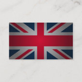 Visite British Keep Calm Carry British Flag Carte de visi (Dos)