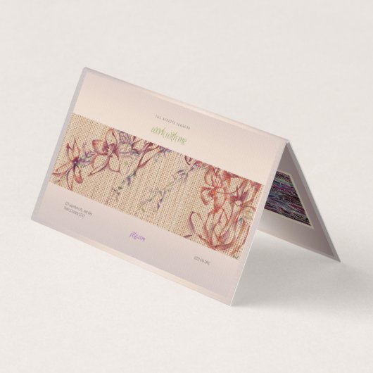 Visite Brochure de la carte de code QR d'entreprise (Dos)