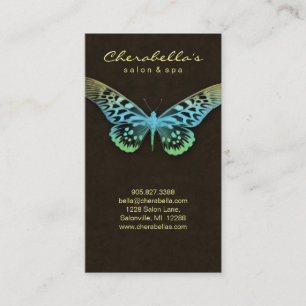Visite Brwn jaune bleu de papillon de spa de carte de