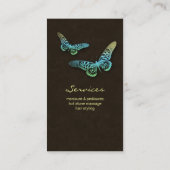 Visite Brwn jaune bleu de papillon de spa de carte de (Dos)