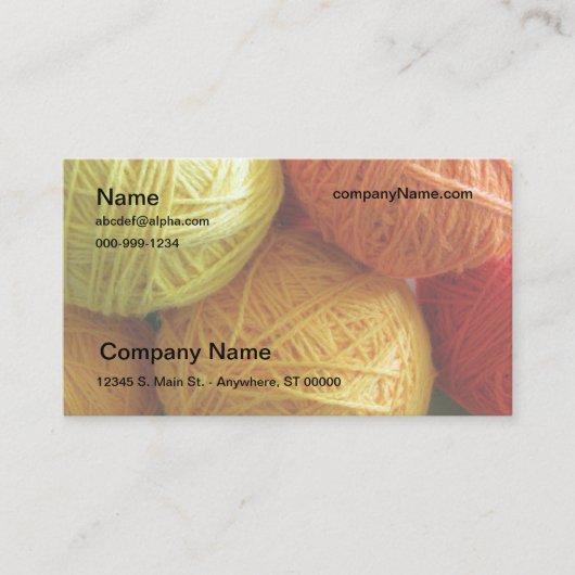 Visite Bus. Carte - Boules de fils (Devant)