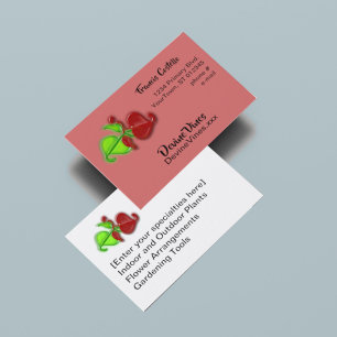 Visite Bus. carte - Feuilles de vigne 3D