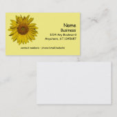 Visite Bus. Carte - Fleur de tournesol (Devant / Derrière)