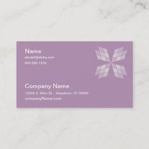 Visite Bus. Carte - Pièces Piecées de Pétales De Diamant