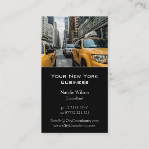 Visite Cabine/taxi jaunes, photo de New York - carte de