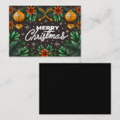 Visite Cadeaux de Noël Tropical 2021 Carte de voeux (Devant / Derrière)