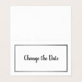 Visite Calendrier moderne Silver Foil Changer la carte de (Extérieur déplié)