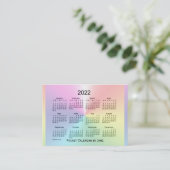 Visite Calendrier Shimmer 2022 par Janz Mighty Carte de v (Debout devant)