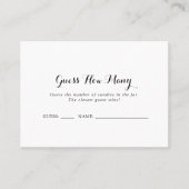 Visite Calligraphie Moderne Devine Combien De Carte De Je (Devant)