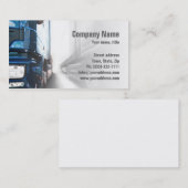 Visite Camion bleu - Carte de transport et de logistique (Devant / Derrière)