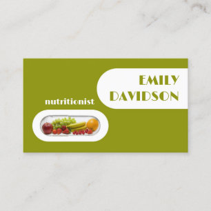 Visite Capsule de fruits frais Nutritionniste Carte Jaune