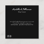 Visite Carré Berries et étoiles de pays primitif Carte de visit (Dos)