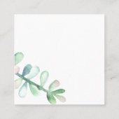 Visite Carré Carte d'affichage de bijoux de boucle d'oreille • (Dos)