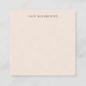 Visite Carré Carte d'affichage de couleur blanche (Devant)