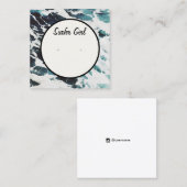 Visite Carré Carte d'affichage de l'oreille côtière Ocean Waves (Devant / Derrière)