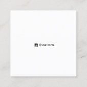 Visite Carré Carte d'affichage de l'oreille côtière Ocean Waves (Dos)