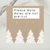 Visite Carré Carte d'affichage de l'oreille de Noël