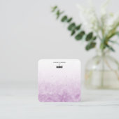 Visite Carré Carte d'affichage de l'oreille violette Aquarelle (Debout devant)