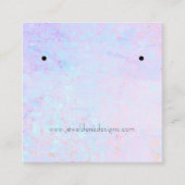 Visite Carré Carte d'affichage des boucles d'oreilles de textur (Devant)