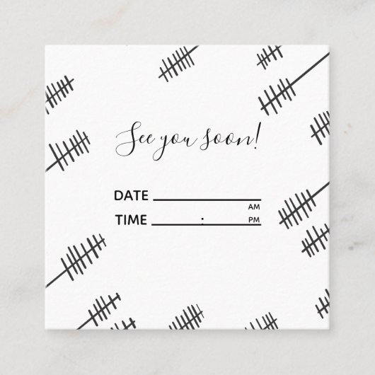 Visite Carré Carte d'annulation de rendez-vous (Devant)