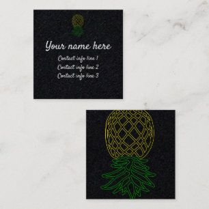 Visite Carré Carte d'appel de l'ananas Swinger