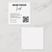 Visite Carré Carte de boîtier de numérisation de fonds de lune  (Devant / Derrière)